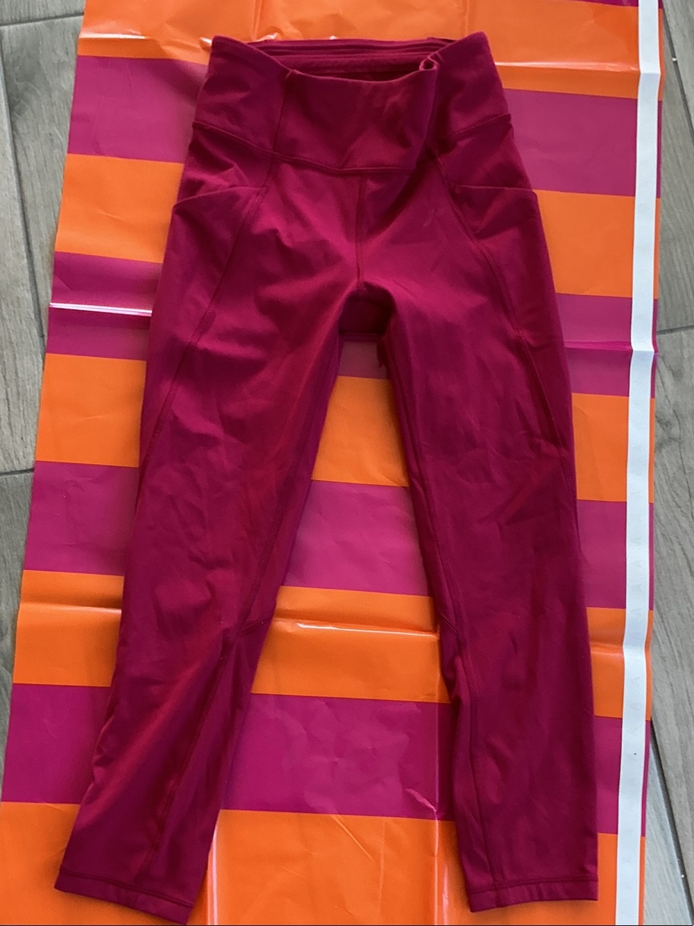 lululemon athletica Girls' Deep Magenta Performance Leggings